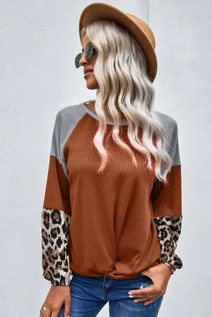 Knit Orange Blouse