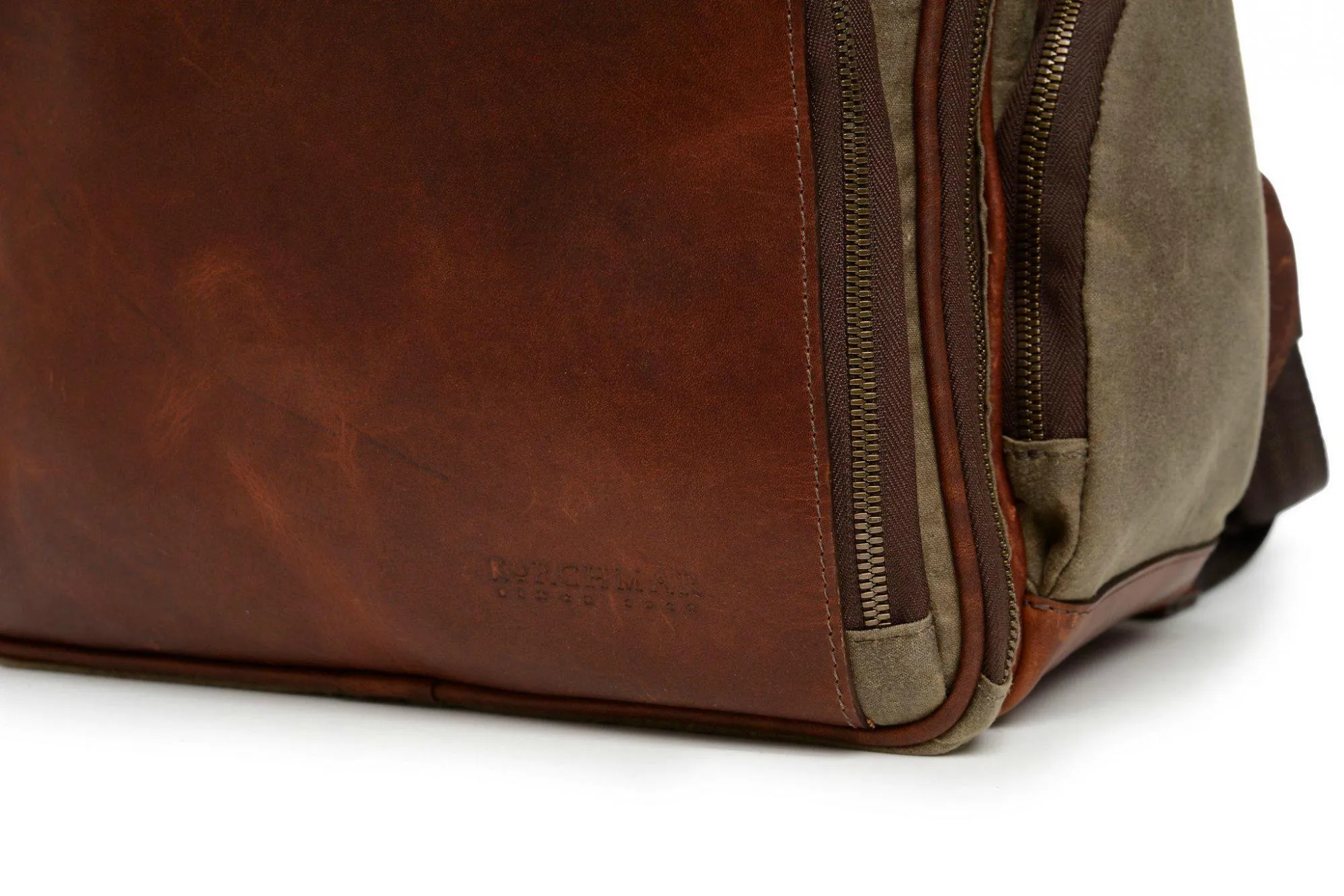Korchmar Lux Mason Waxed Canvas and Leather Laptop Backpack