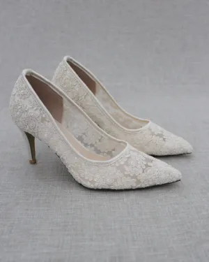 Lace Bridal Pump