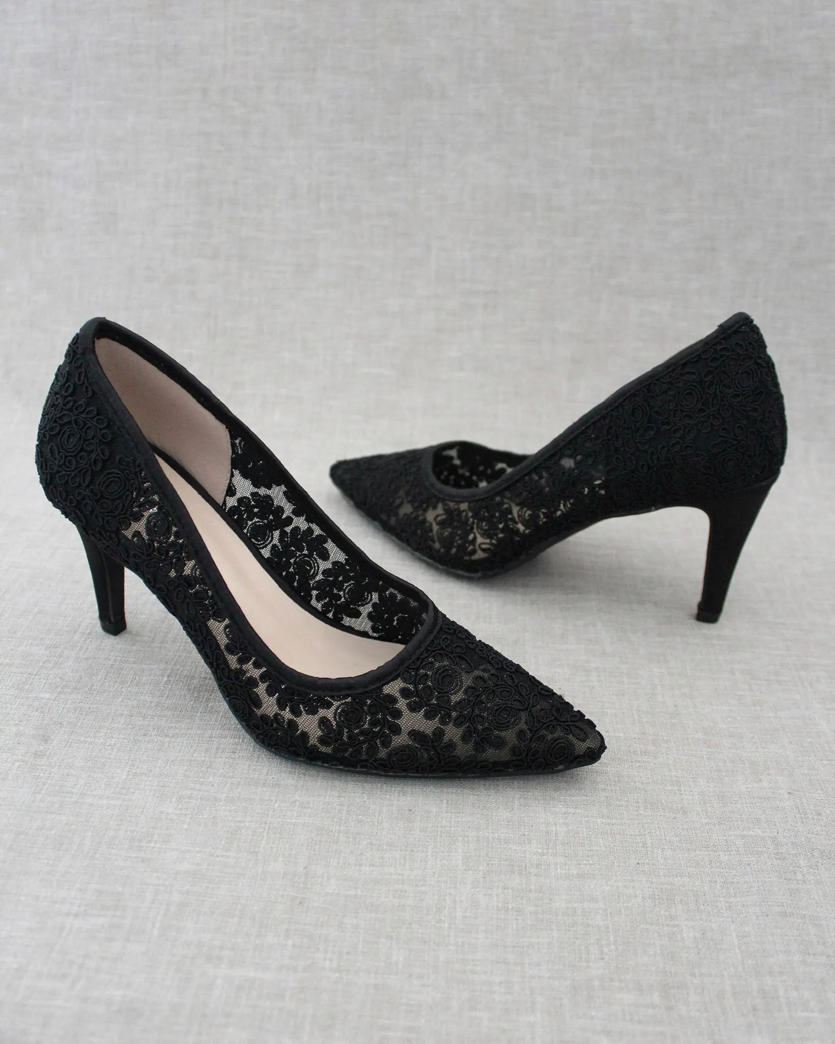 Lace Evening Pump