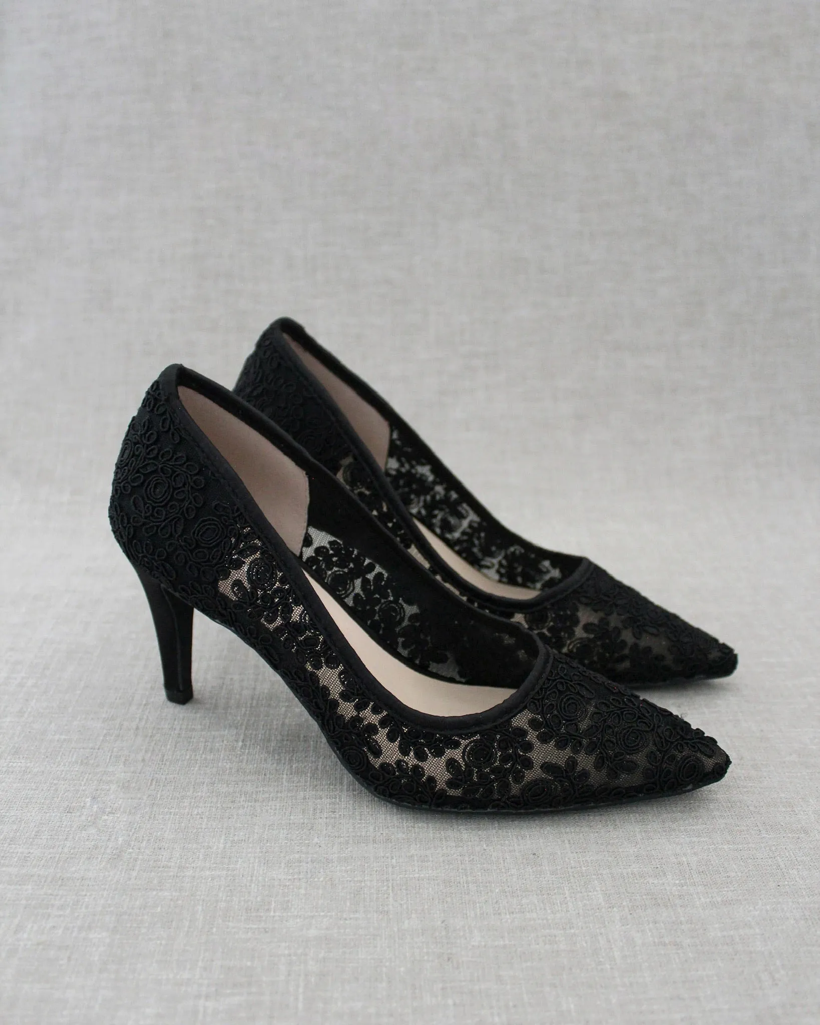 Lace Evening Pump