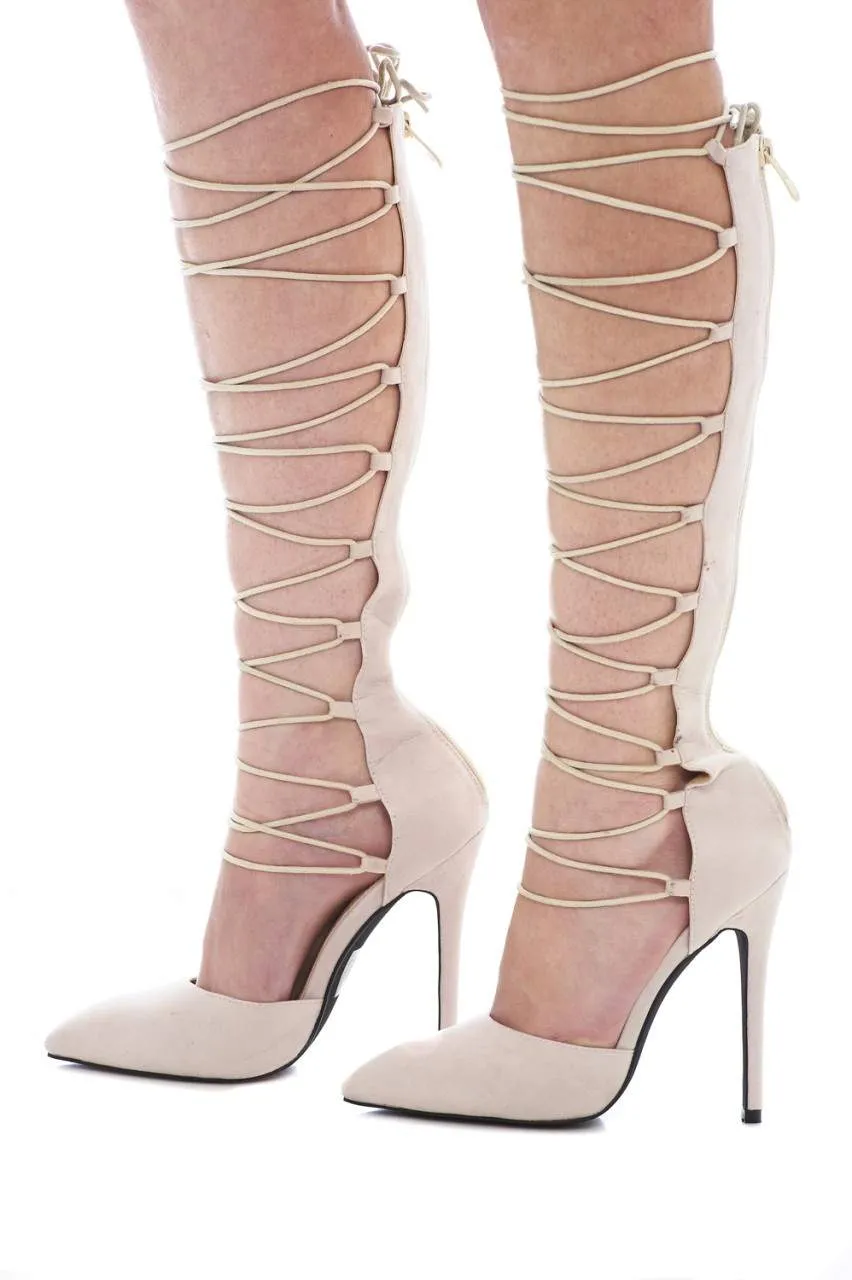 Lace Up Stilettos