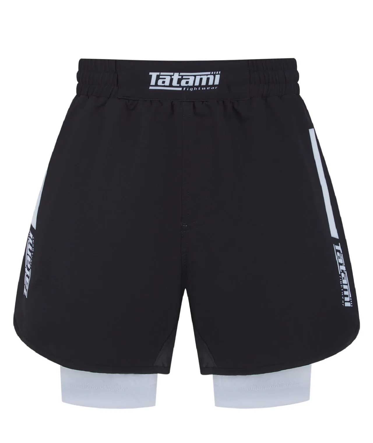 Ladies IBJJF Ranked Hybrid Shorts - White