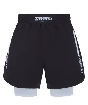 Ladies IBJJF Ranked Hybrid Shorts - White