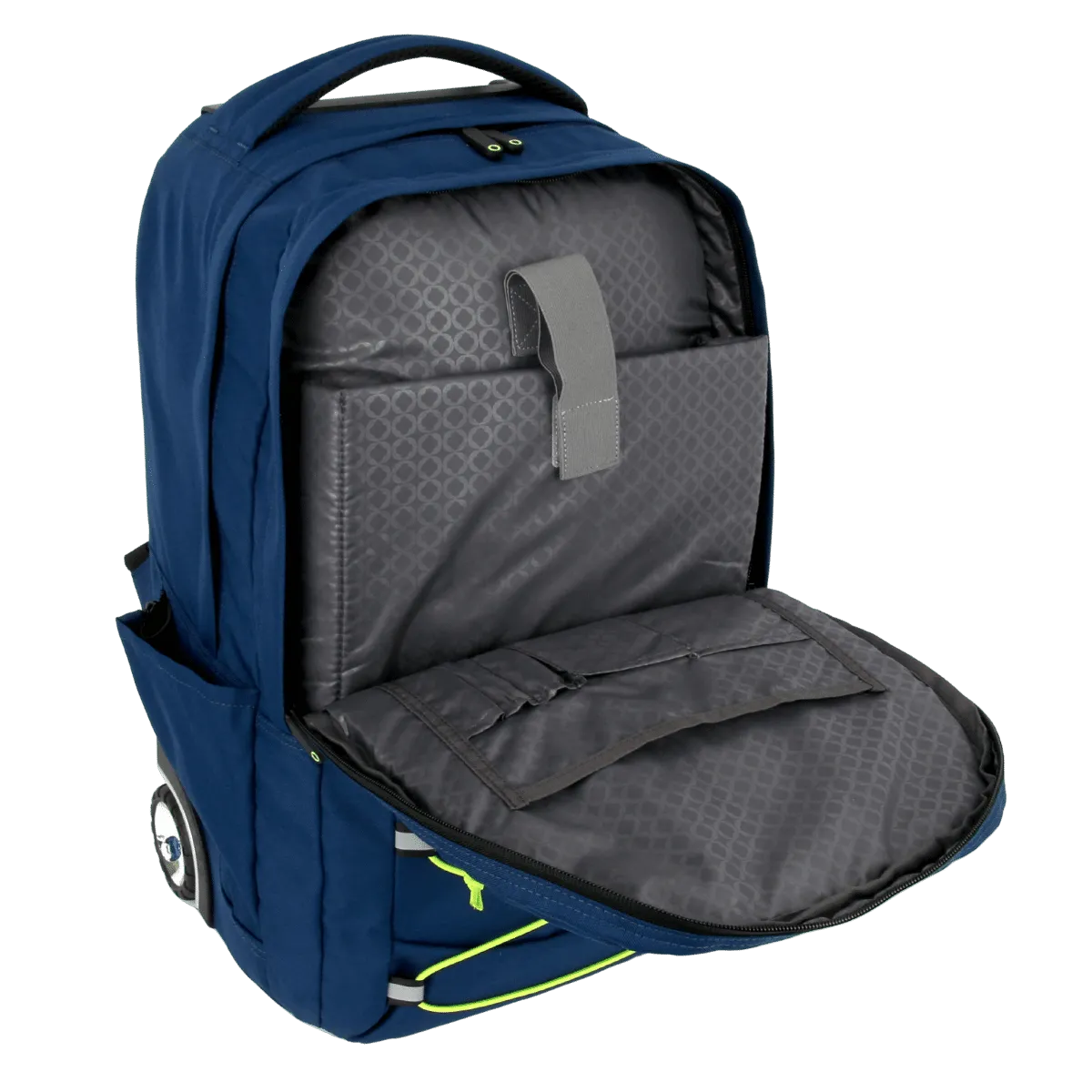 Lash Laptop Rolling Backpack (19 Inch) in Navy Green