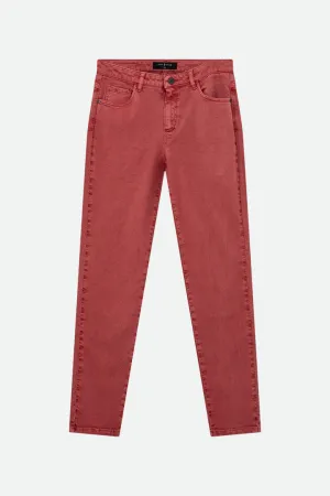 LE MONICA - Jean slim rouge 7/8e