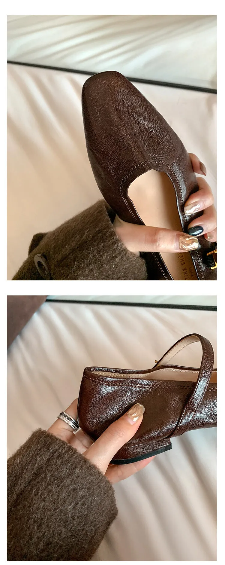 Leather Mary-Jane Shoes