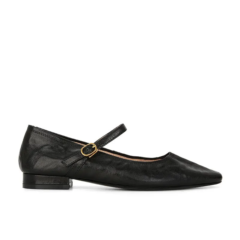 Leather Mary-Jane Shoes