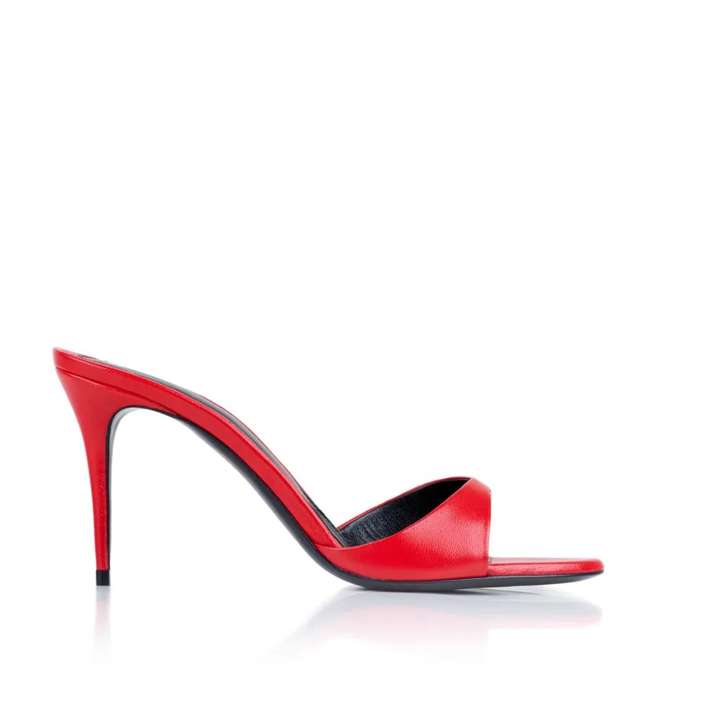 Lidylle 85 Mm Red Matt Leather