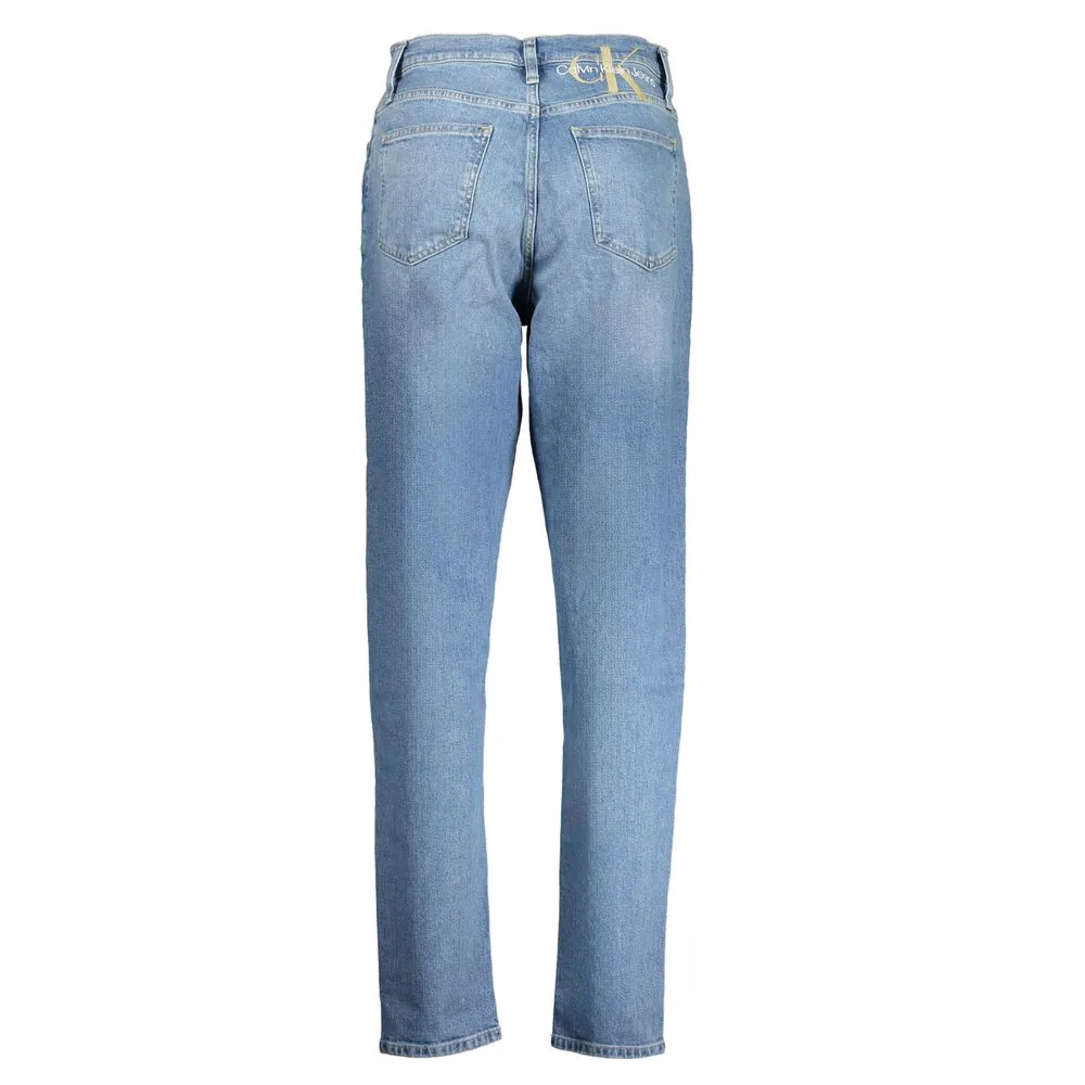 Light Blue Cotton Jeans & Pant
