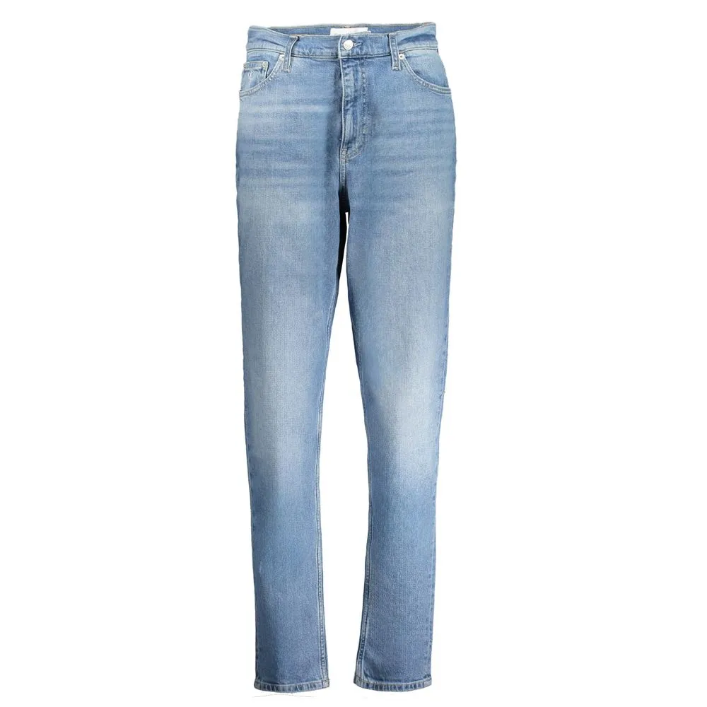 Light Blue Cotton Jeans & Pant