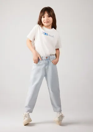 Lol Bleached Denim Jean Pants