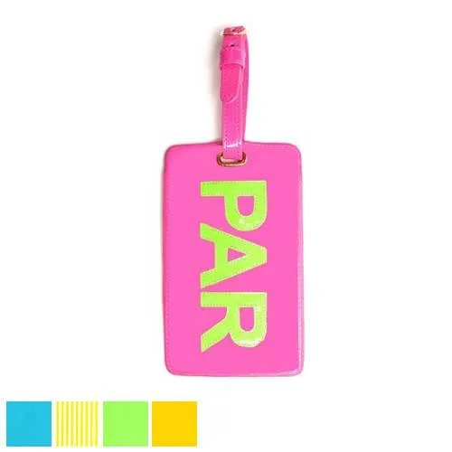Lolo Luggage Tags Pink Tag w/Green Golf Ball (#LL