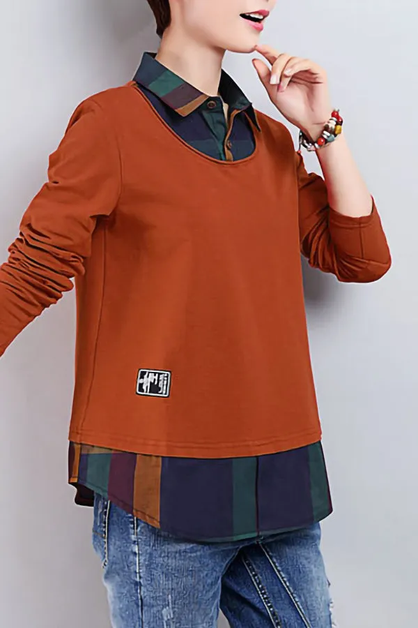 Long Sleeve Loose Bottoming Shirt