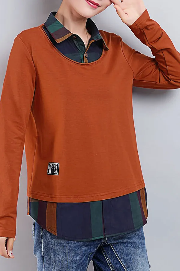 Long Sleeve Loose Bottoming Shirt