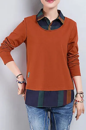 Long Sleeve Loose Bottoming Shirt