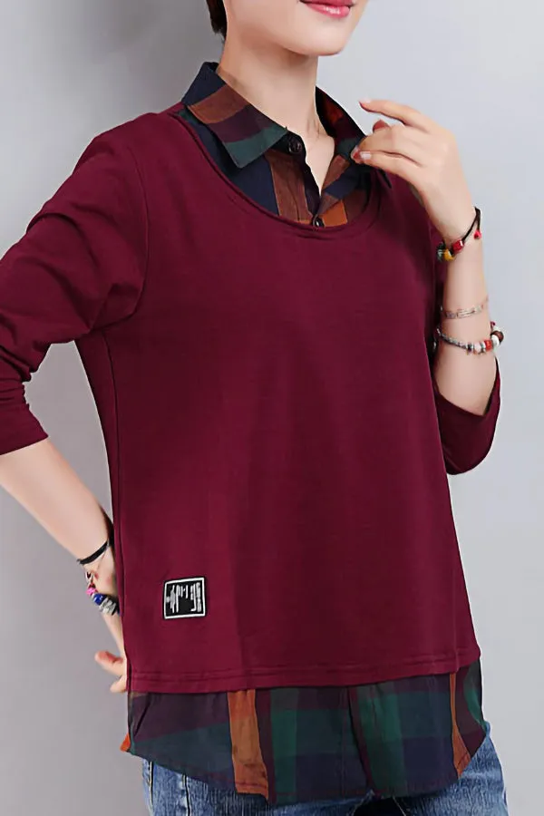 Long Sleeve Loose Bottoming Shirt