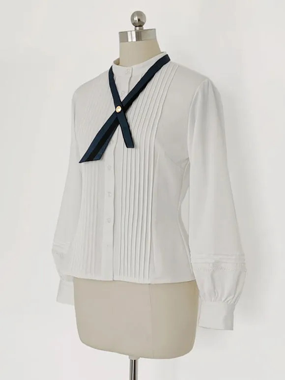 Long Sleeves Lolita Blouses Blouse White Lolita Top Lolita Shirt