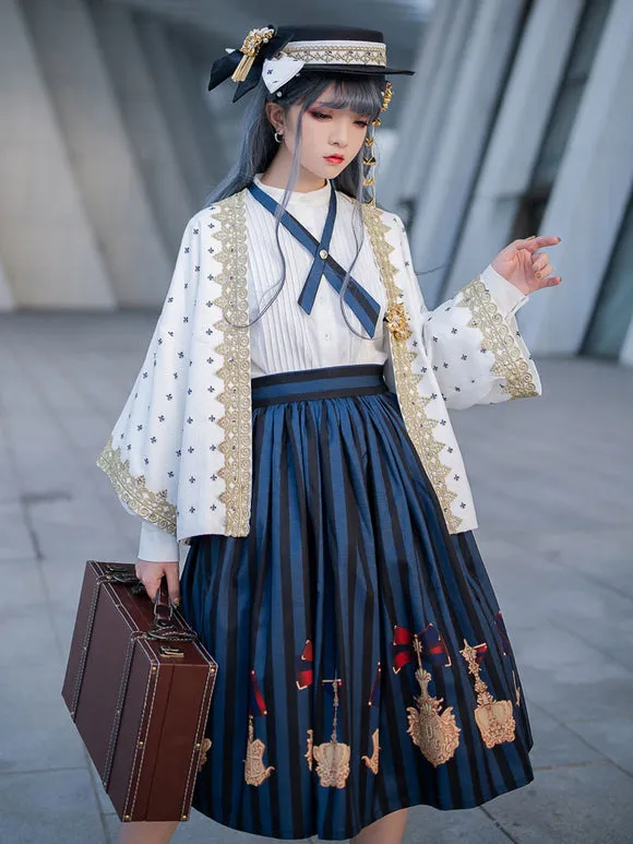Long Sleeves Lolita Blouses Blouse White Lolita Top Lolita Shirt