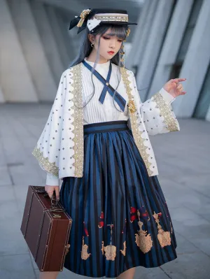 Long Sleeves Lolita Blouses Blouse White Lolita Top Lolita Shirt