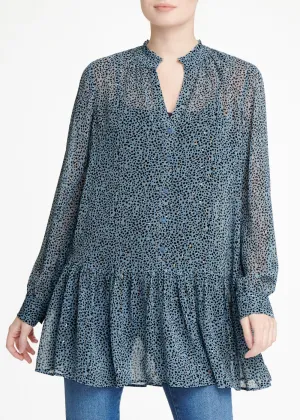 Longline Peplum Hem Blouse