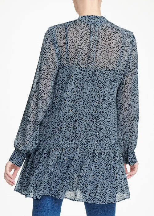 Longline Peplum Hem Blouse