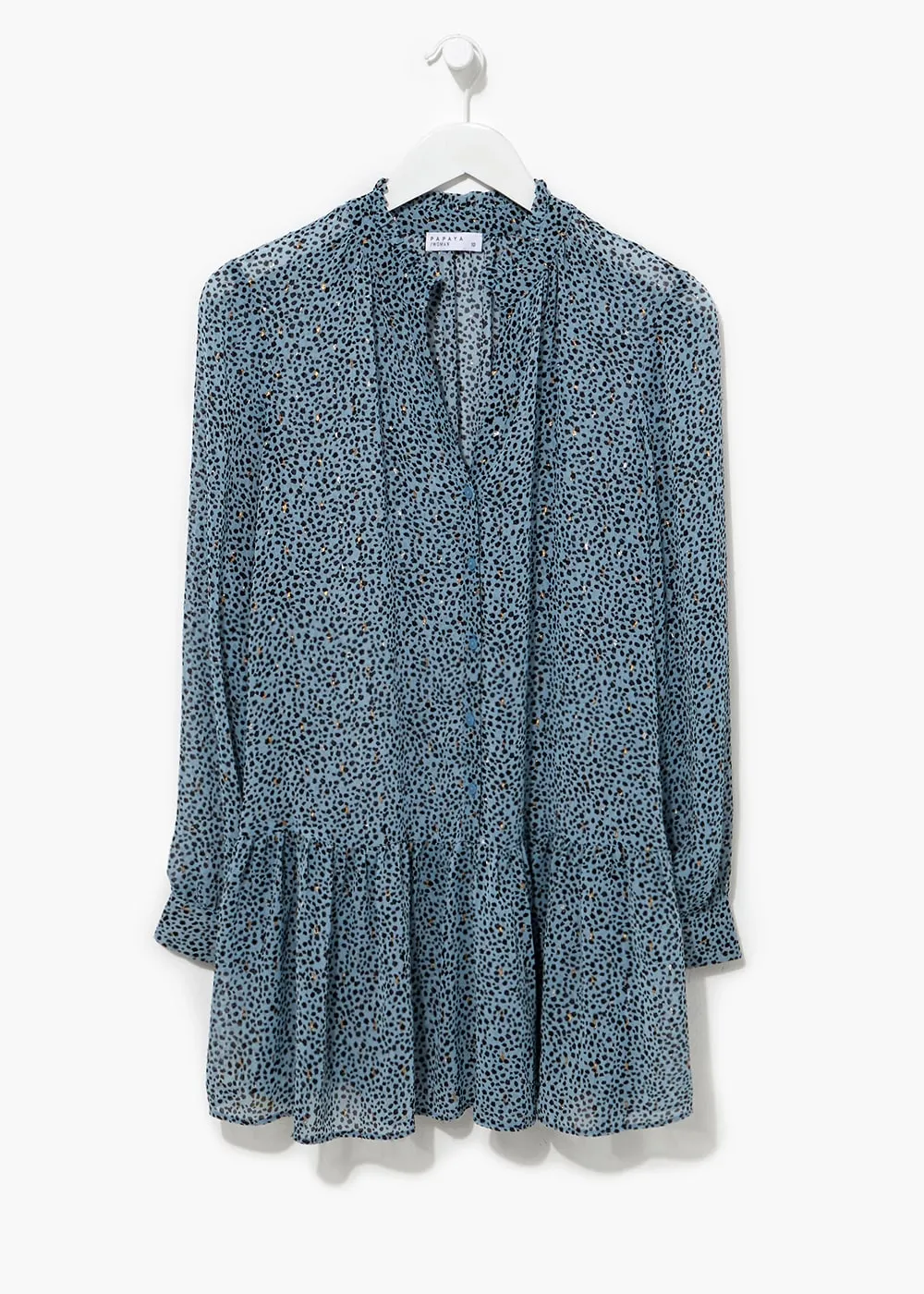 Longline Peplum Hem Blouse