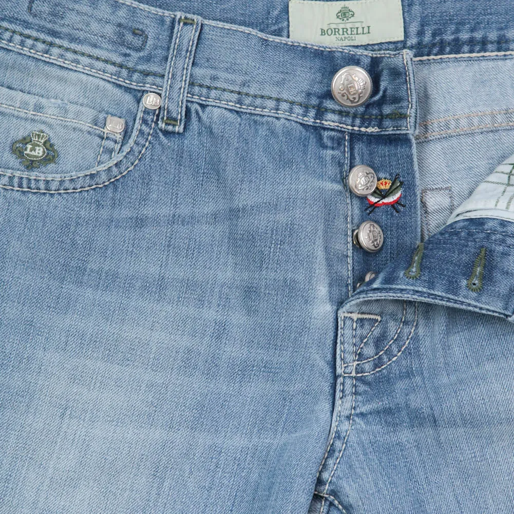 Luigi Borrelli Denim Blue Jeans - Extra Slim - 42 US / 58 EU