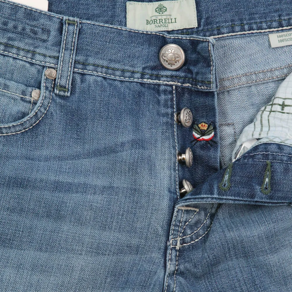 Luigi Borrelli Denim Blue Jeans - Super Slim - 32 US / 48 EU