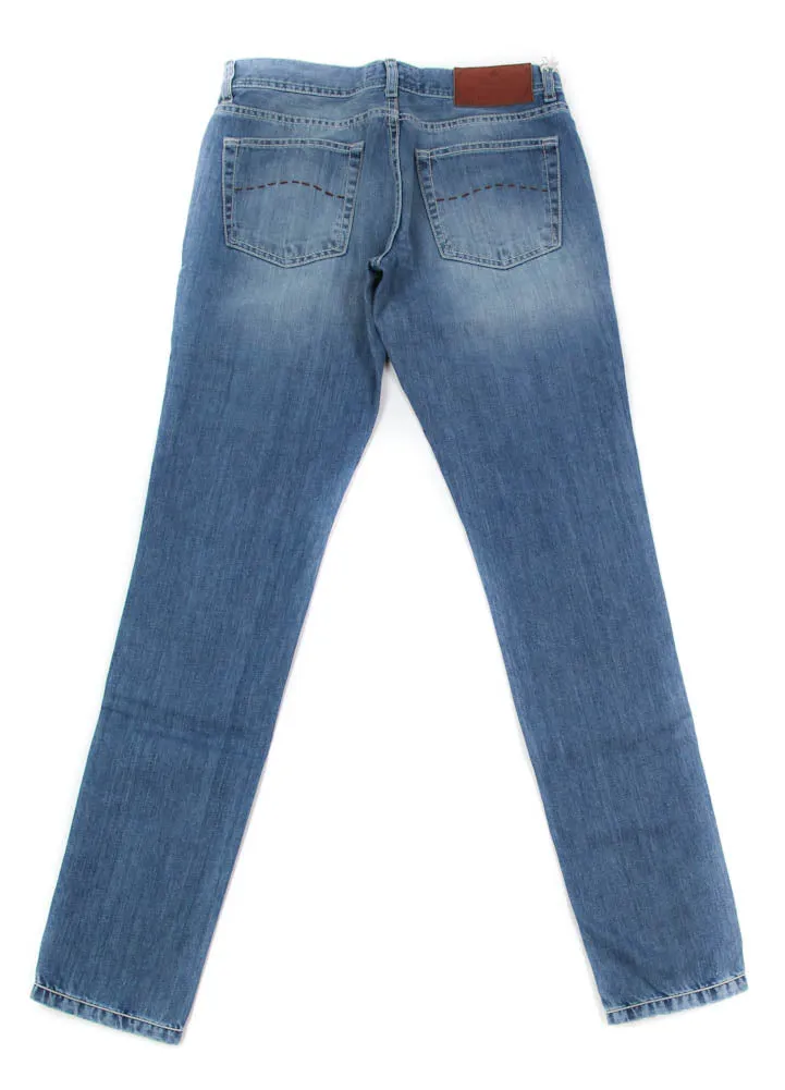 Luigi Borrelli Denim Blue Jeans - Super Slim - 32 US / 48 EU