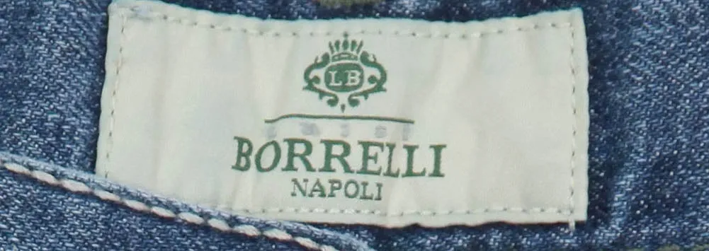 Luigi Borrelli Denim Blue Jeans - Super Slim - 32 US / 48 EU