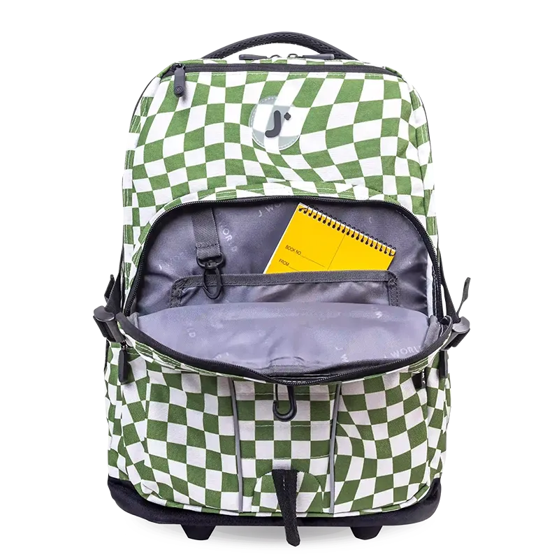 Lunar Multi-Purpose Laptop Rolling Backpack (19.5 Inch) in Matcha Checkers