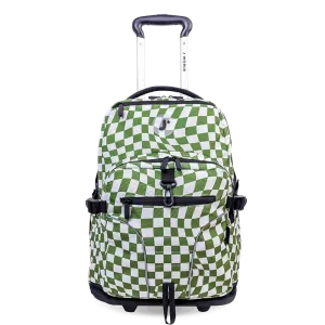 Lunar Multi-Purpose Laptop Rolling Backpack (19.5 Inch) in Matcha Checkers