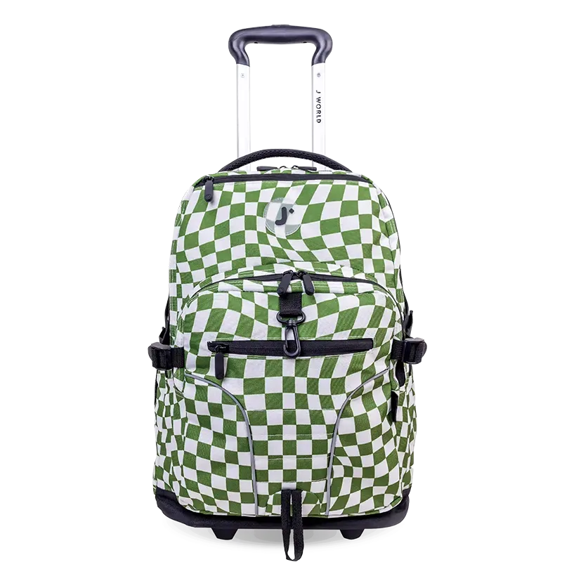 Lunar Multi-Purpose Laptop Rolling Backpack (19.5 Inch) in Matcha Checkers