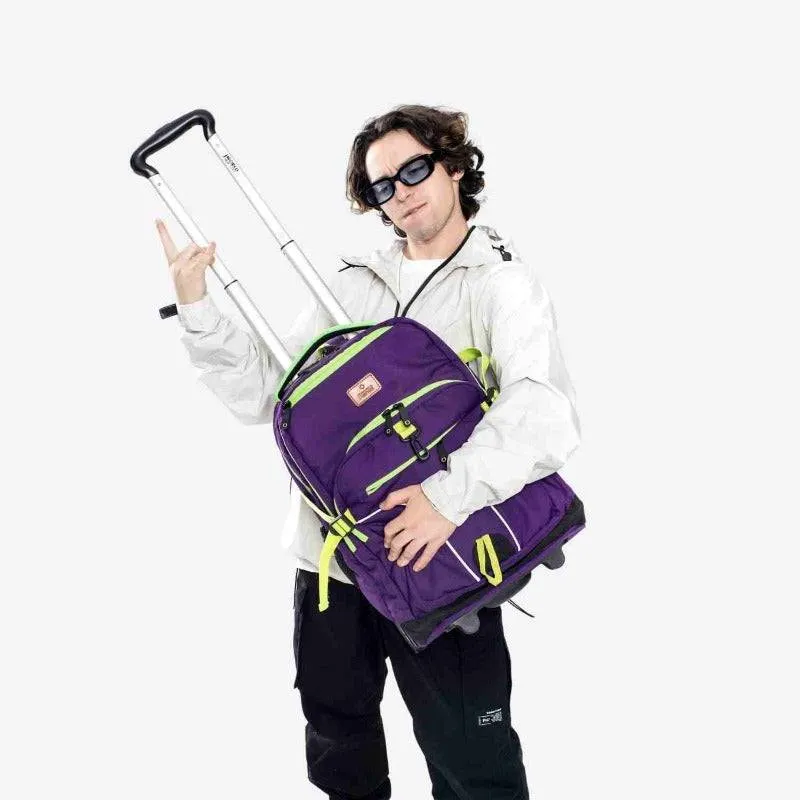 Lunar Multi-Purpose Laptop Rolling Backpack (19.5 Inch) in Purple
