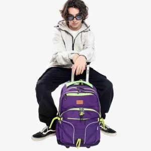 Lunar Multi-Purpose Laptop Rolling Backpack (19.5 Inch) in Purple