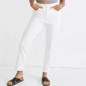Madewell NWT Curvy Perfect Vintage Jeans Size 33 in Tile White