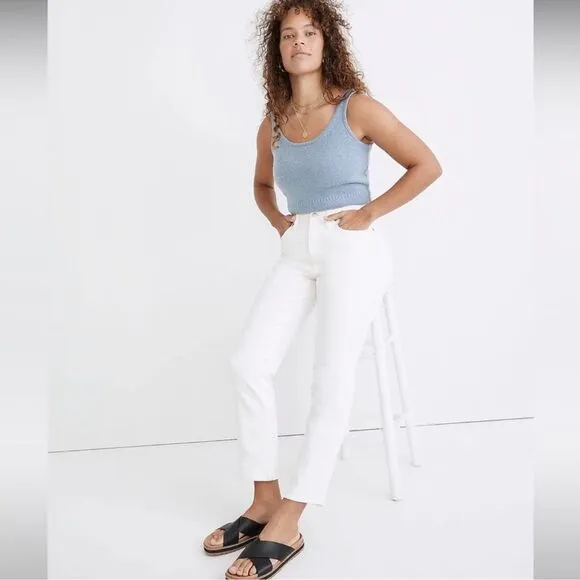 Madewell NWT Curvy Perfect Vintage Jeans Size 33 in Tile White
