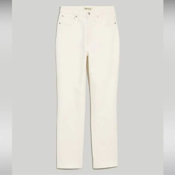 Madewell NWT Curvy Perfect Vintage Jeans Size 33 in Tile White