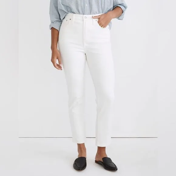Madewell NWT White The Perfect Vintage Jeans High Rise Size 31