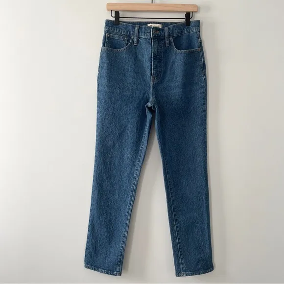 Madewell Perfect Vintage Jeans Haight Size 28 High Rise Tapered Leg Mom Denim