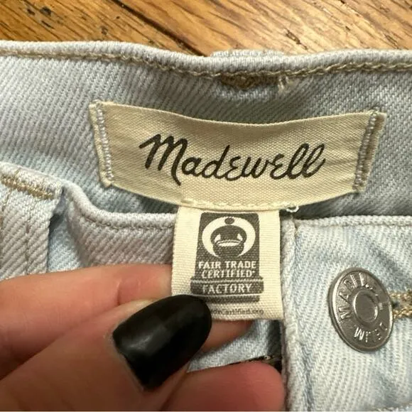 Madewell The Momjean in Bloomfield Wash Tencel Denim Edition Size 29