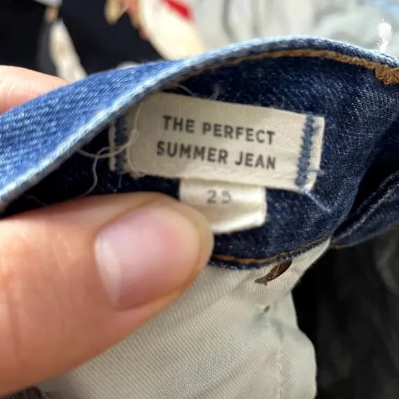 Madewell The Perfect Summer Jean: Destructed Edition Denim Jeans | Size 25