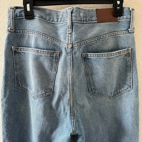 Madewell Women's The Mom Jeans Size 27 Melva Wash Style K9935 High Rise