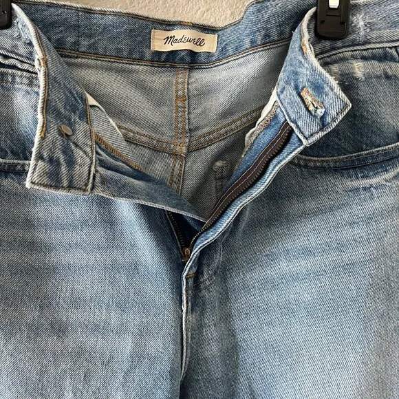 Madewell Women's The Mom Jeans Size 27 Melva Wash Style K9935 High Rise
