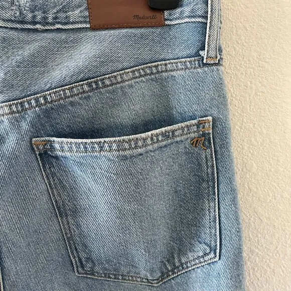 Madewell Women's The Mom Jeans Size 27 Melva Wash Style K9935 High Rise