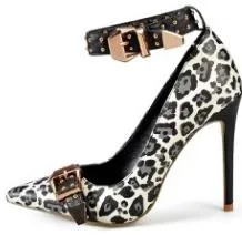 Mary Jane Shoes in Women's Pumps Tartan High Heels Plaid Sexy Dress Shoes with Rivets Ankle Strap Shoes Women Red