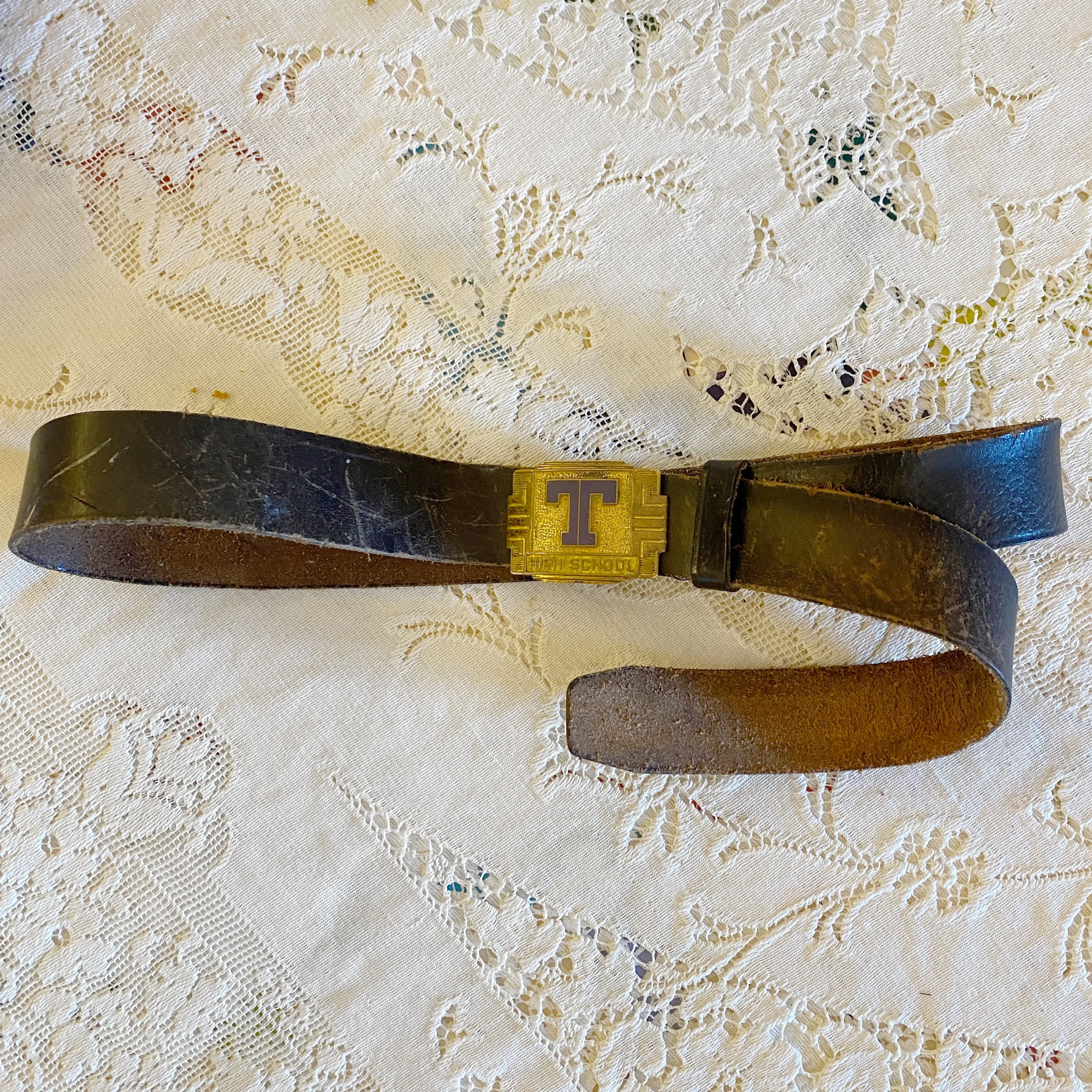 Memphis Tech Leather Belt