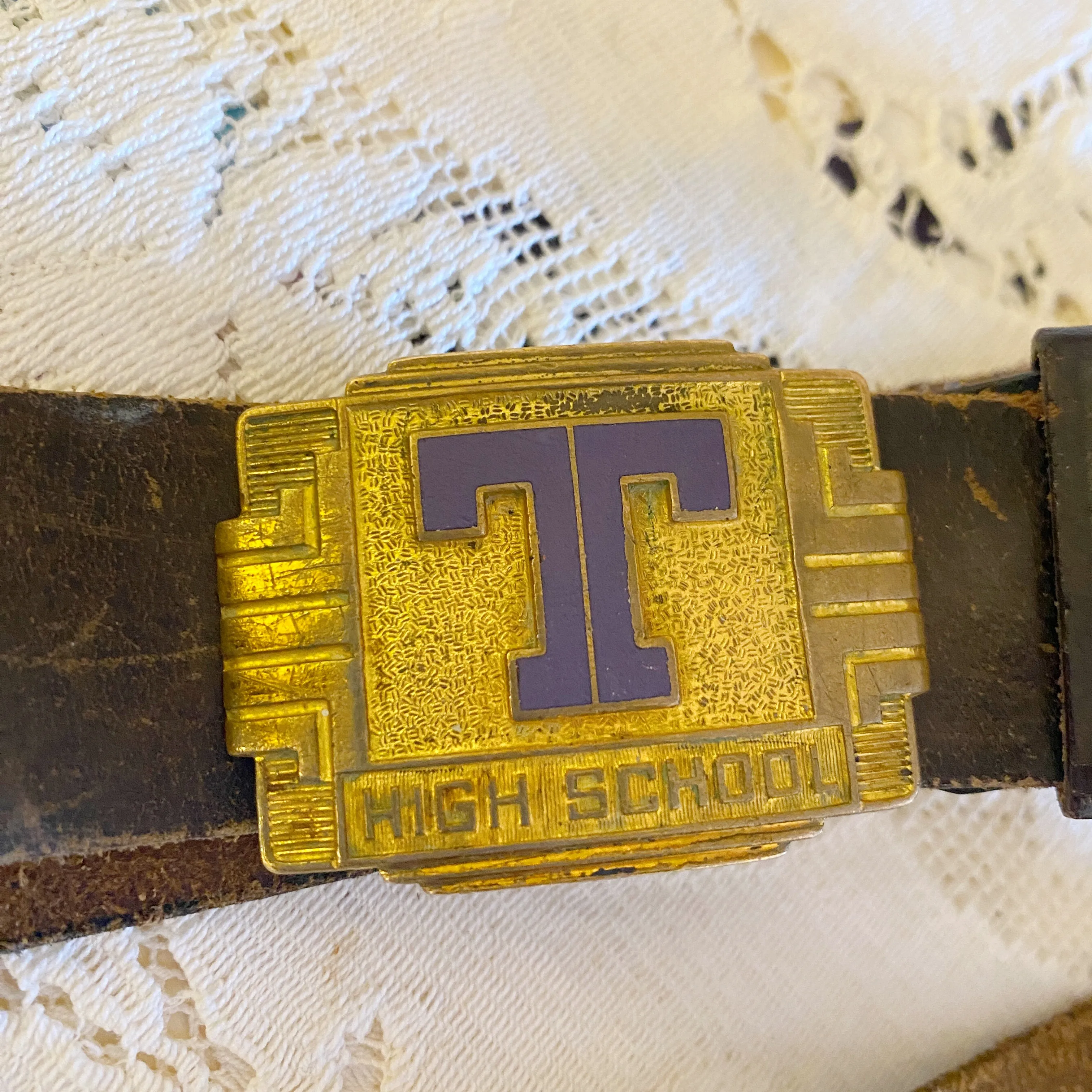 Memphis Tech Leather Belt