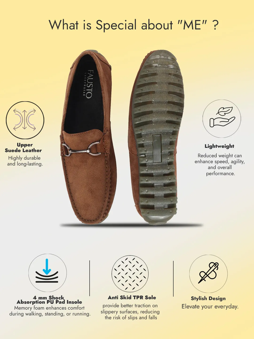 Men Camel Horsebit Buckle Suede Leather Slip On Driving Loafers